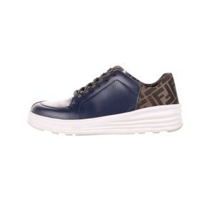 FENDI Zucca FF Logo Leather Sneakers Size:8 | UK 7